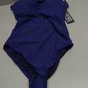 BMJL One Piece Swimsuit Women Scoop Neck Slimming Bathing Suits Long Torso Swimsuits Cheeky Swimwear (Small, Dark Blue95)