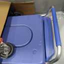 4-in-1 Bedside Commode with Wheels,Shower Wheelchair for Elderly & Disabled