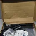 suptek 3 Floating Shelf Wall Bracket with Strengthened Tempered Glass for DVD Players/Cable Boxes/Games Consoles/TV Accessories, 3 Shelves, Black, CS303