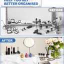 Aheroi Large Acrylic Risers, 10 Pcs 2 Set(7L~8L~9L) Riser Display Shelf, Clear Rectangular Display Stands Set, Transparent Shelves for Decor, Showcase Holder for Cupcake