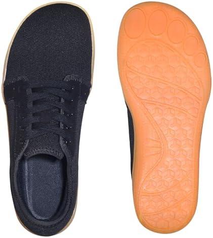 Men's Wide Toe Box Casual Shoes Barefoot Sneakers Wide Width | Zero Drop Sole | Resistant Slip and Breathable Walking Shoes for Men 8
