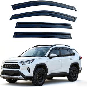 Extra Durable Window Visors Rain Guards Deflectors for 2019-2025 Toyota Rav4,Tape On Vent Visors for Rav4 19-25,Rain Deflectors for Car Windows