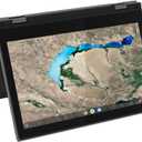 Lenovo Chromebook 300e 2-in-1 Convertible Laptop in Black AMD Processor up to 2.4Ghz 32GB eMMC 4GB DDR4 11.6in IPS Touchscreen BT Dual Webcam HDMI 