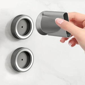 Pack of 2 Wall Mount Hair Dryer Accessories Magnetic Holder for Dyson Supersonic Hair Dryer and Dyson Airwrap Styler, Wall Mount Blow Dryer Accessories Organizer Storage, Install Hardware Included