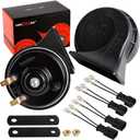 Car Horns 12v 130dB Supe Loud [2 pack]kit -Truck Train Horn，Tweeter/Bass,High Low Tone General Accessories, Electric Snails for Cars, SUVs, Electric Cars (Replacement for Hyundai/Kia)