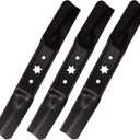 Mower Blades 742-05052A 942-05052A for Cub Cadet Troy Bilt MTD 50 Inch Lawn Tractors and RZT Mower, Fit ZT1 ZT2 Ultima with 50" Deck and XT1 XT2 Enduro Series GT50 LT50 LX50 S50, 3 Pack Black