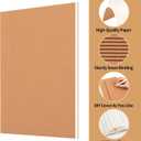 100 Pack A5 Ruled Lined Kraft Notebooks Bulk, Journaling Notebooks, Soft Cover Composition Notebook, 8.3x5.5 Inches 60 Pages Travel Journal Notebooks Set for Work, School, Student, Kids, Writing