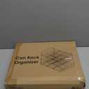 AIYAKA Can Rack Organizer, 3 Tier Stackable Can Storage Dispenser,for Food Storage, Kitchen or Pantry, Storage for 36 Cans, Black