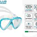 Cressi Adult Snorkeling Kit, Mask & Dry Snorkel - Quality Equipment for Discovering The Underwater World - Ocean Combo: Designed in Italy
