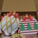 Barydat 30 Pcs Large Christmas Ball Shape Ornaments Xmas Plastic Decors Xmas Hanging Ornaments Christmas Yard Decorations for Tree Indoor Outdoor House Yard Supplies