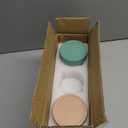 DRKIO 6 Pack Glass Baby Food Storage Containers - 4 & 8 oz Baby Food Jars with Lids Baby Food Maker Microwave Dishwasher Freezer Safe 100% Leak Proof BPA Free Reusable