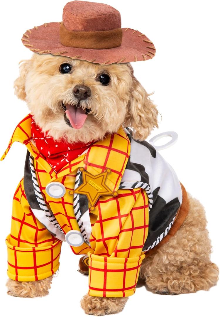 Toy Story: Woody Pet Costume for For Dogs or Cats by Rubies, Medium