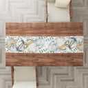 3 x Easter Table Runner Beige, Spring Kitchen Dining Decor for Home Party, 13x72 Inch