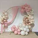 Dusty Pink Balloons, 60Pcs Pastel Light Pink and White Balloon Beige Sand White Champagne Gold Latex Neutral Balloons for Women Birthday Boho Wedding Baby Bridal Shower Party Mothers Day Decorations