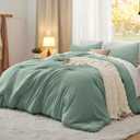 Bedsure California King Comforter Set, Sage Green Soft Prewashed Bedding for All Seasons, 3 Pieces GentleSoft Bed Set, 1 Lightweight Comforter (104"x96") and 2 Pillowcases (20"x36")