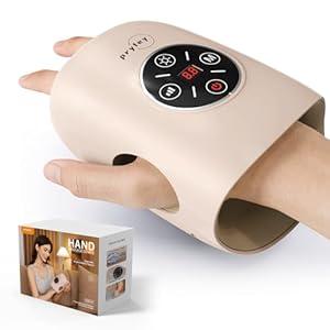 pryfey Hand Massager, 9 Modes 9 Intensities Hand Massage, Cordless Hand Massager for Arthritis and Carpal Tunnel, Mother's Day Gift for Mother's Day, Women Men Parents, Pink