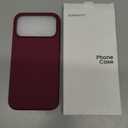 ORNARTO Compatible with iPhone 17 Pro Max Case 6.9", Slim Liquid Silicone 3 Layers Soft Gel Rubber Shockproof Protective Cover with Anti-Scratch Microfiber Lining-Wine Red