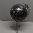 Deco 79 Aluminum Globe Globe, 7" x 6" x 12", Black (SMALL SIZE)