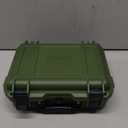 1 Pcs 11.3 x 8.7 x 4.2 Inch Waterproof Hard Case with DIY Customizable Foam Insert Portable Protective Case with Knife for Camera Drones Equipments Tools Test Instruments (Green)