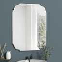 18 x 24 Inch Silver Wall Mirror-Beveled Edge Frameless Mirrors for Bathroom, Vanity, Bedroom, Rectangle Mirrors