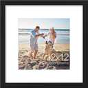 decorUhome 12x12 Picture Frame, Display Pictures 8x8 with Mat or 12x12 without Mat, Wall Mounting Photo Frame, Black, 1 Pack
