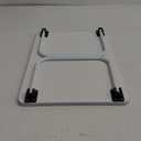 Foldable Lap Desks Laptop Tray for Bed or Couch,Portable Breakfast Serving Tray with Folding Legs,Lightweight Mini Table, Laptop Stand for Working, Reading and Writing,White