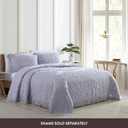 Beatrice Home Fashions Medallion Chenille Bedspread, Twin, Lavender