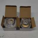 Norme 5 Pcs 3-1/2 Inch Gold Kitchen Sink Drain Strainer Assembly Garbage Disposal Splash Guard Garbage Disposal Flange Stopper Plug Stainless Steel Sink Drain Strainer Replacement Accessories Kit