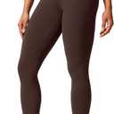CRZ YOGA Butterlift Workout Leggings 25" - High Waisted Pilates Gym Athletic Womens Yoga Pants Buttery Soft (X-Large, Hot Fudge Brown)