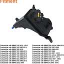 Engine Coolant Reservoir Tank(with Cap And Sensor). Replaces Part # 17137567462,603-334,17137607482, 17137640514.Compatible with BMW 120i 128i 323i 325i 328i 330i 335i X1 Z4 2005-2016