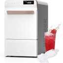 Gevi Nugget Ice Maker Countertop 40lbs/24H, Pebble Ice Machine with Programmable Timer,Self-CleaningChewable Pellet Ice for Home, Kitchen,Office,Gift