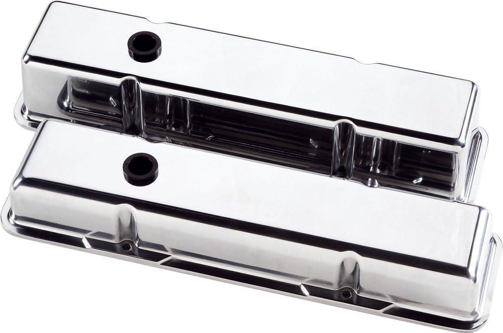 Billet Specialties 95229 Polished Plain Valve Cover for Small Block Chevy
