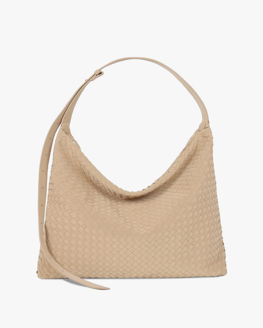 Woven Bag for Women, Vegan Leather Tote Bags Large Hobo Purses for Women Handmade Shoulder Bag with Adjustable Strap