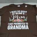 Grandma Art for Mom Women Grandmother Promoted to Grandma T-Shirt Medium