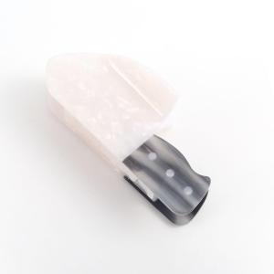Funny Knife Large Acetate Hair Claw, Personalized Hair Clip for Women White