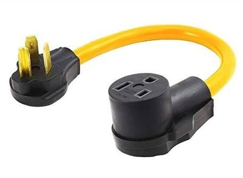 S7 220 Adapter Plug,20Inch 250V 10-30P to 6-50R Heavy Duty 30 Amp(Dryer Male) Plug to 50 Amp (Welder) Socket Adapter Cable