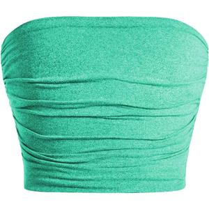 WDIRARA Women's Colorblock Pu Leather Cami Sleeveless Lace Up Camisole Asymmetrical Hem Crop Top (Black, M)