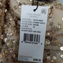 Adrianna Papell Womens Short-Sleeve All Over Sequin Gown (Gold)size 10