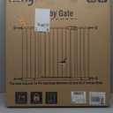 keny 29"-42.5" Baby Gate for Stairs, Auto Close Safety Dog Gate, Pressure Mounted Easy Walk Through Pet Gate for Doorways, Durable Stair Gate, 30" Tall, White