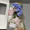 Ling's moment Fake Flowers Box, Faux Artificial Greenery Stems Foam Roses Poppy Gardenia Silk Hydrangea Peony Fabic Flower for Centerpieces Bouquet Wedding Floral Vase, English Pastel, Deluxe Combo