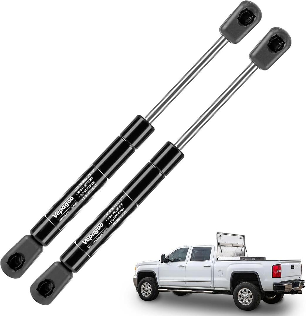 Vepagoo 10 Inch 40 Lb/178N Gas Shocks Struts Lift Supports for Truck Pickup Tool Box Lid RV Cabinet Door Toolbox Boat Covers Replacement Part, Set of 2
