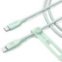 Anker 542 Bio-Nylon USB-C to Lightning Cable 10FT, Eco-Friendly Fast Charging Cable, Supports 30W Power Delivery for iPhone, iPad, and More, Heavy-Duty, Green - 15,000 Bend Lifespan, Includes Pouch