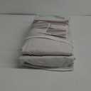 Lush Decor Curtains for 104-106 Inch Windows 2 Panel Sets, 105 Inch Curtains for Bedroom Black Out, Linen Drapes Back Tab Rod Pocket Custom Length (W50 xL105) (Birch)