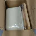 2 PCS of Styles Bread Box for Kitchen Countertop Organizer, Bread Storage for Homemade Breads Container with Bamboo Cutting Board Lid, Breadbox White Breads Bin and Linen Bag for Keeps Loaf Fresh