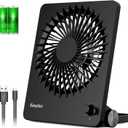 EasyAcc Powerful Desk Fan, 6000 Battery [Max 10-26H Working Time] Rechargeable Portable Personal Travel Fan with Step-less Speed Control, Quiet Fan for Travel Office Home Cruise Sporting Events
