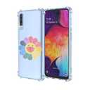 EUAGVQY Case for Samsung A50 A50S A30S Floral Transparent Soft TPU Phone Case Air Cushion Shockproof Bumper Protective Phone Cover for Samsung Galaxy A50, Smiling Face