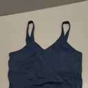 Oalka Sports Bra Womens Longline Padded Crop Tank Yoga Bras Workout Fitness Top Heart Dark Teal S