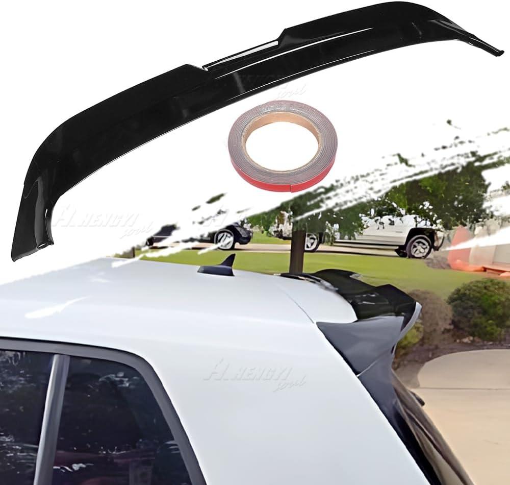 Rear Trunk Spoiler Lid Compatible with VW MK7 MK7.5 GTI/R 2014-2020 Rear Trunk Spoiler Lid, Glossy Black