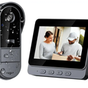 Doorbell Camera Wireless No Subscription 1080P, Waterproof Door Bell Camera with Monitor Screen Free Storage NO WiFi and APP Needed, Video Intercom Two-Way Audio, 170° View Angle,Night Vision