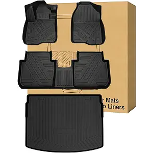 All Weather TPE Floor Mats＆Cargo Liners Custom-fit for Honda CRV 2007-2011 Honda CRV 2023-2026